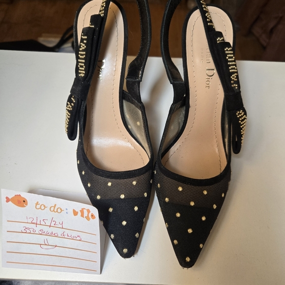 Dior polka dot Slingback - Picture 5 of 5